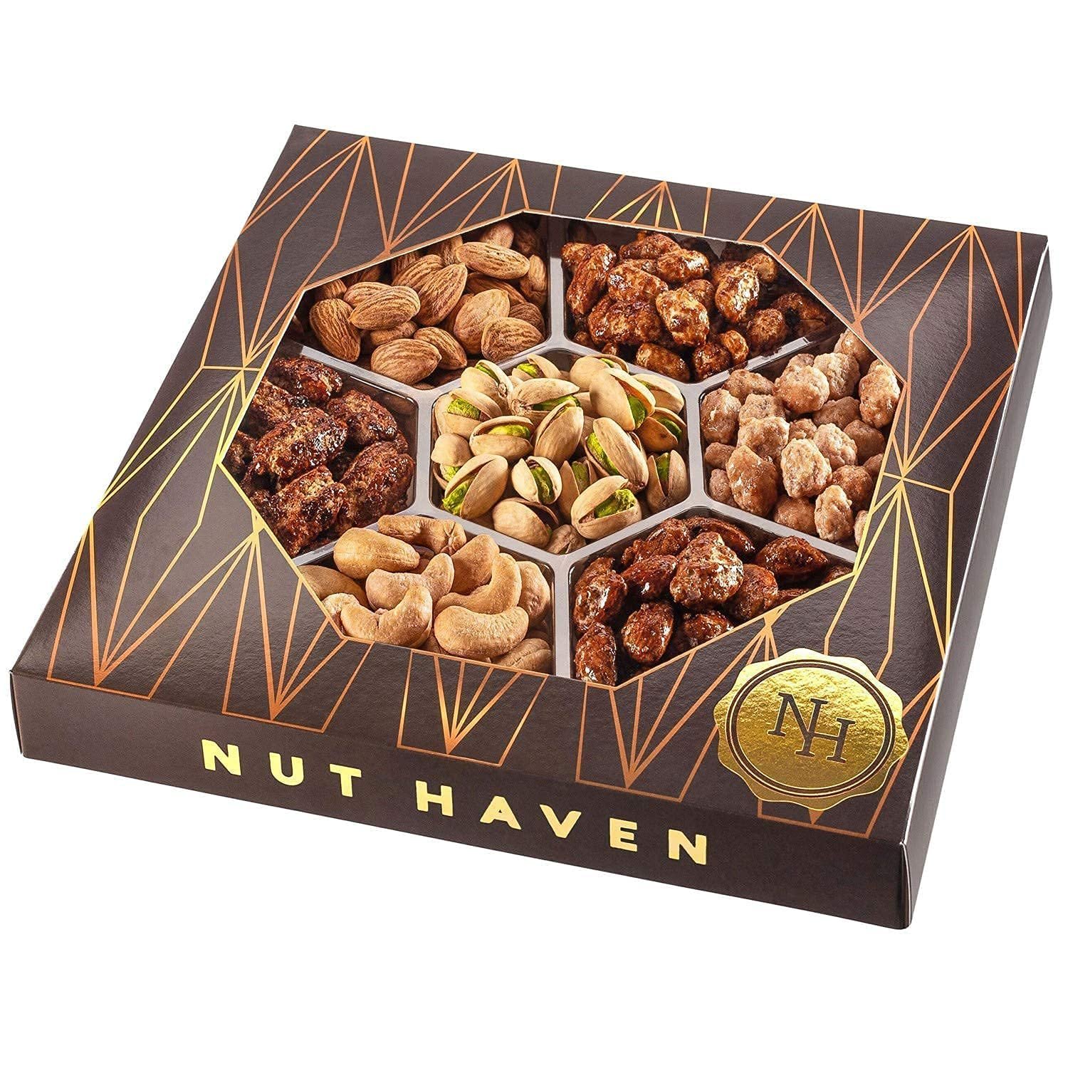 Holiday Christmas Nuts Gift Basket – Assortment of Sweet & Roasted Salted Gourmet Nuts – Assorted Food Gift Box for Christmas, Holiday, Family, Sympathy, Men & Women. - Image 2