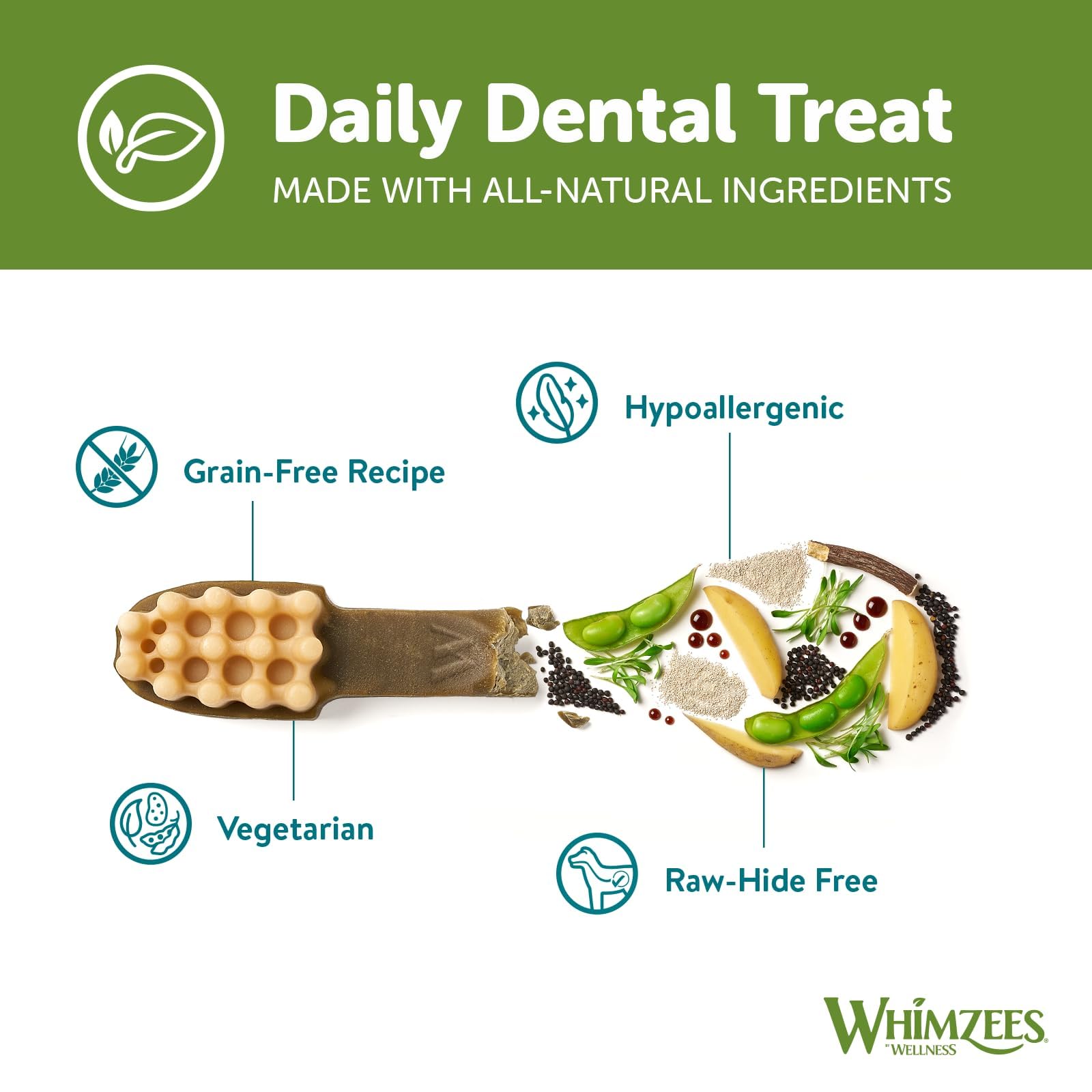 WHIMZEES Variety Value Box Dental Dog Treats, Variety Tub, Large (18-27kg Dogs), Natural Daily Dental Chews (Pack of 14) - Image 6