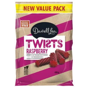 Darrell Lea Value Raspberry Twists 470g